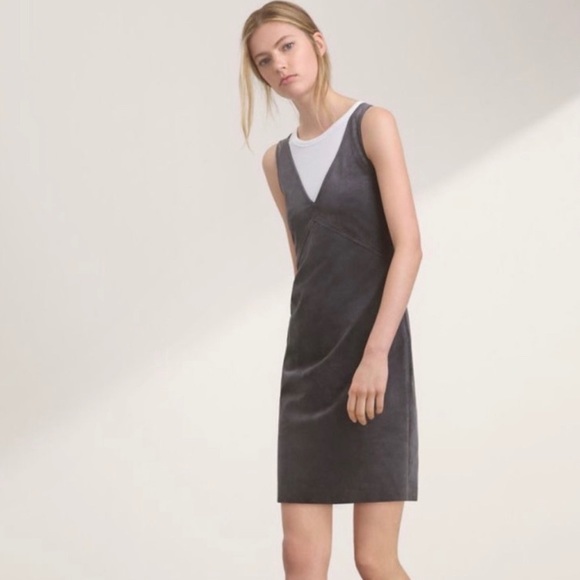Aritzia Wilfred Jonas Vegan Suede Sleeveless Dress